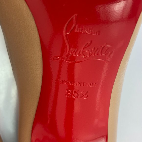 Christian Louboutin Corneille 100 Nude Heels 35.5 - Picture 10 of 10